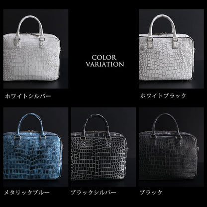 クロコダイル 日本製 2wayビジネスバッグ A4サイズ対応 マット加工＆目地染め (06000840r)