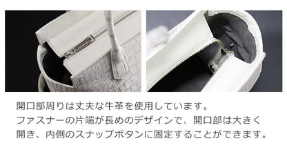 ヒマラヤクロコダイル トートバッグ 日本製 センター取り A4サイズ対応 ポロサス  スモールクロコダイル (06001488r)